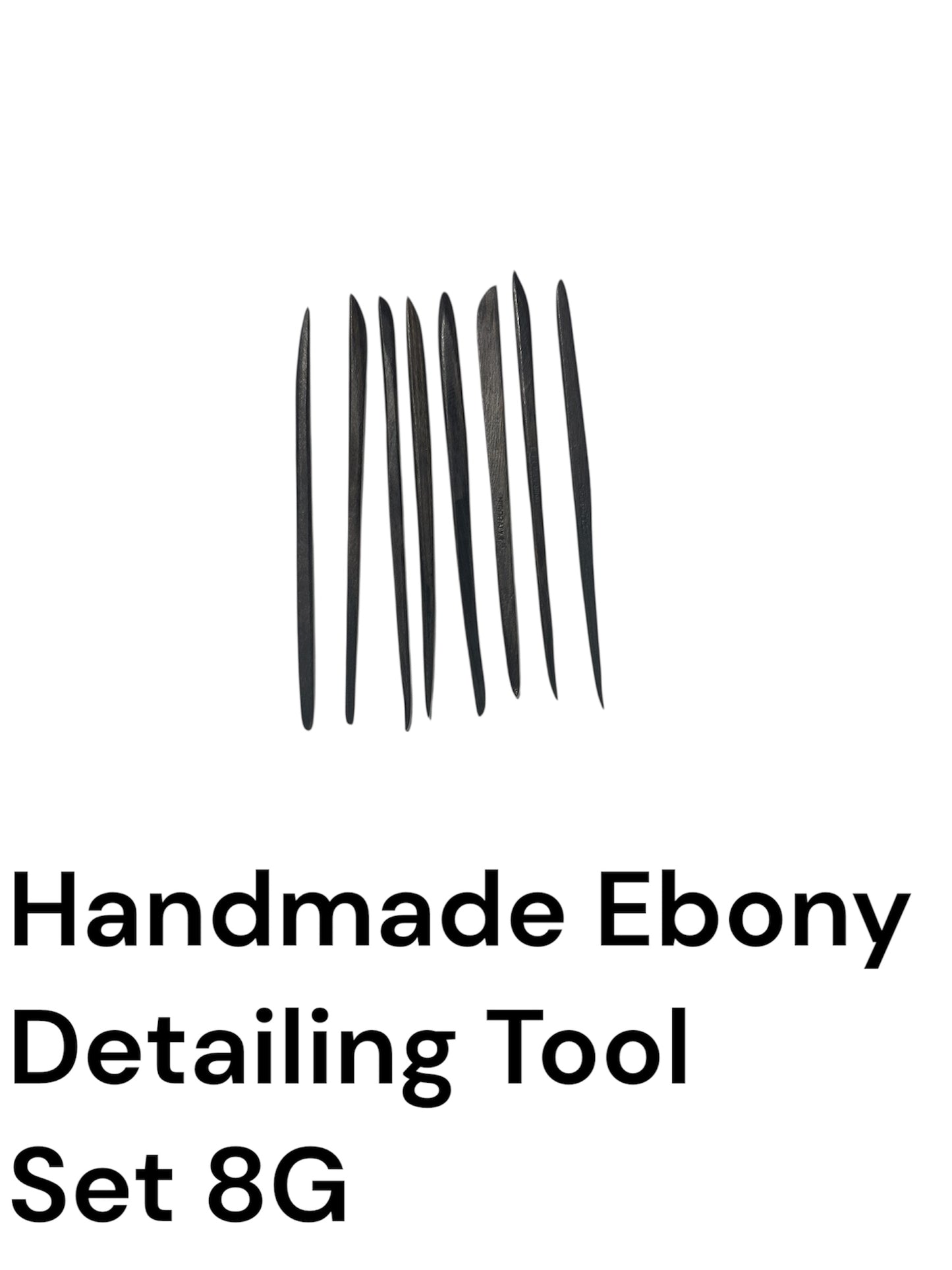 Juego de herramientas para detalles de ébano hechas a mano 6