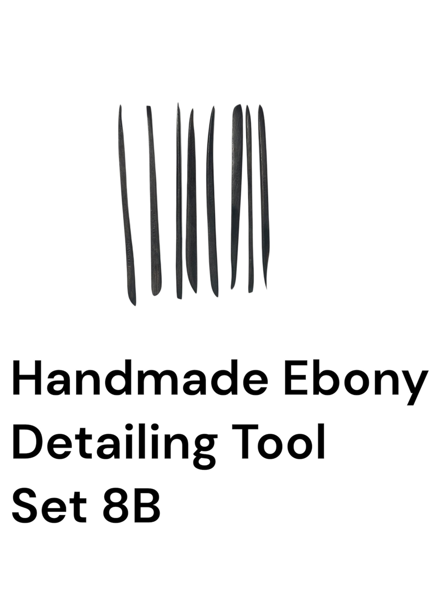 Handmade Ebony Detailing Tool Set 8B