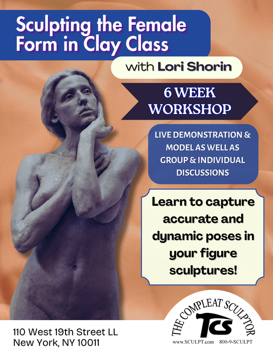 260122 Sculpting the Female Form in Clay Class (6 Thursday Classes 2-5pm)