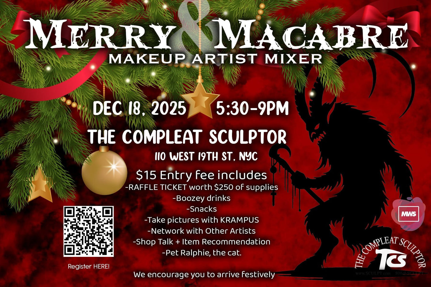251218 Merry & Macabre Makeup Mixer - Special FX Makeup Artist Meet Up! 5:30-9pm