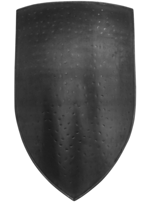 Medieval Heater Shield Natural Steel – The Compleat Sculptor, Inc