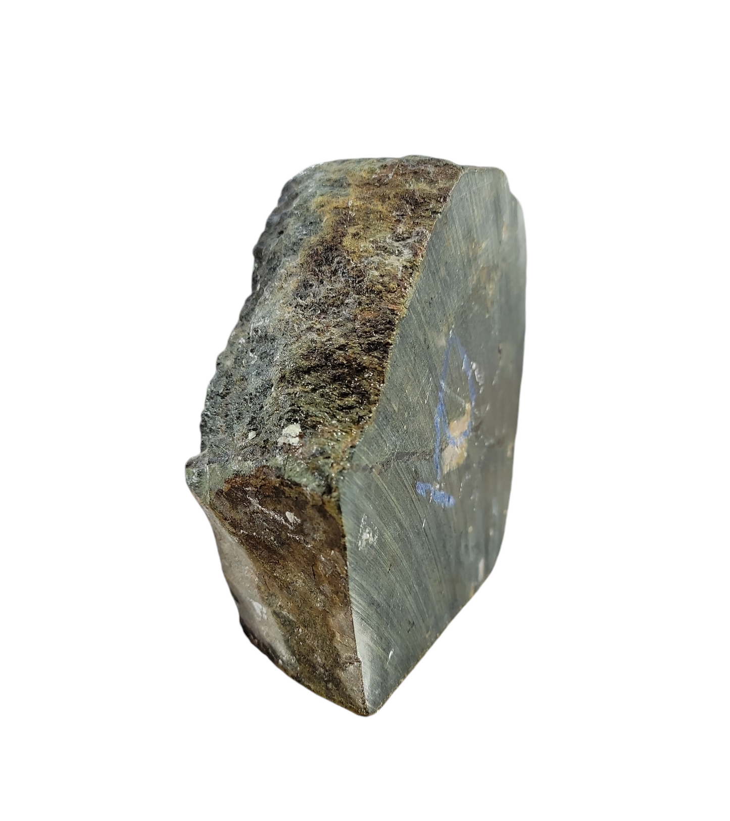 Brazilian Green/Brown Soapstone 6.5x6.5x2.5 1013