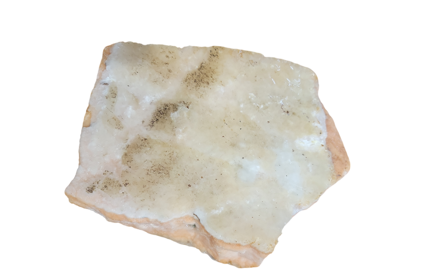 Translucent Peach Alabaster 7lb 8.5x7x2 1009