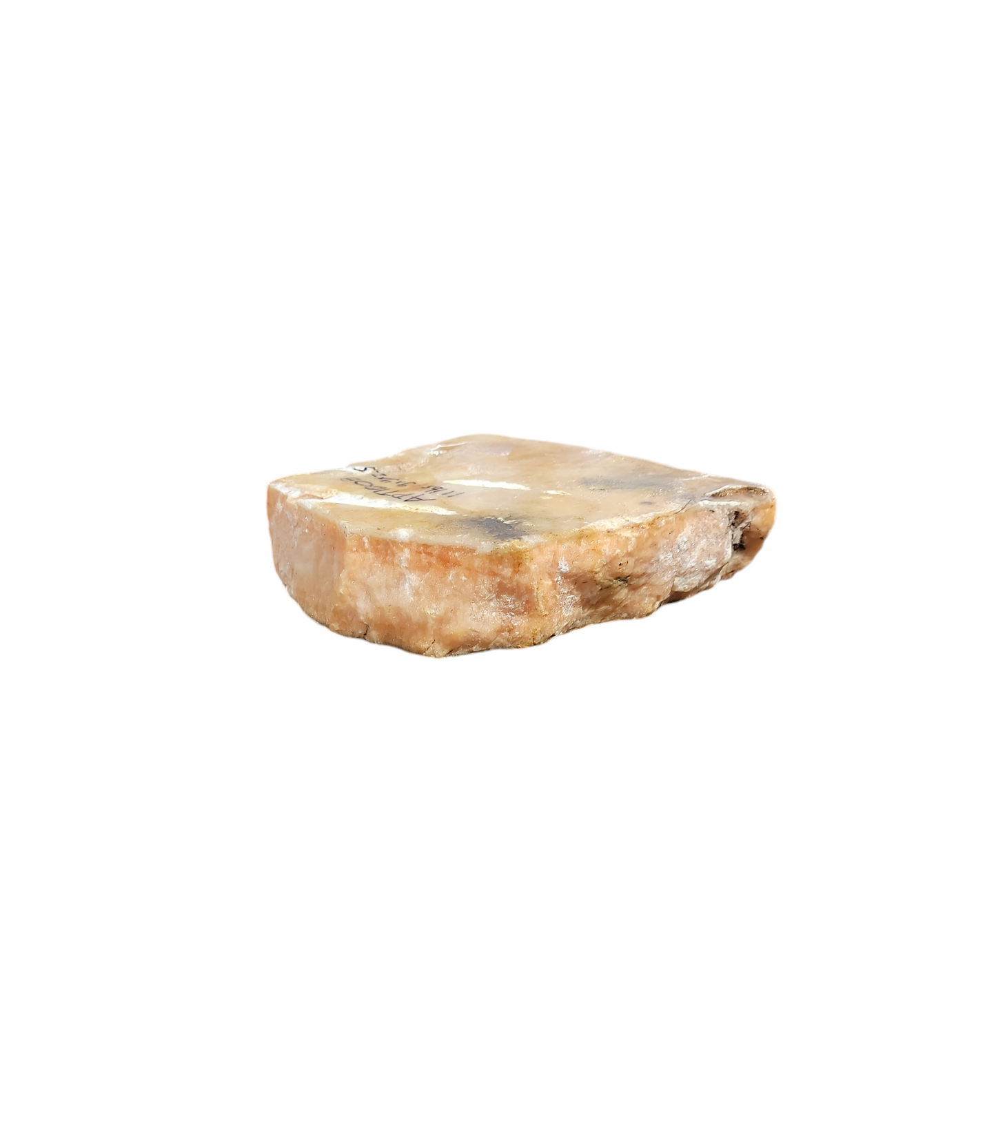 Translucent Peach Alabaster 11lb 9x9x2.5 1008