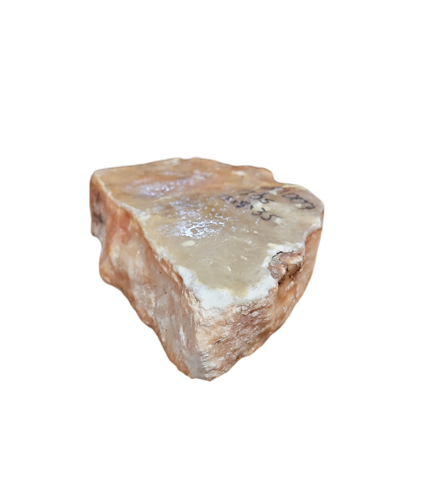 Translucent Peach Alabaster 17lb 13x8x3.5 1007