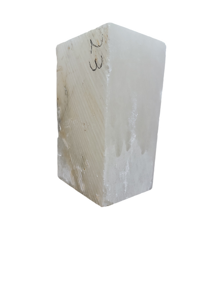 Mario's Italian White Translucent Alabaster Cut Block 23lb 6x5x10 1021