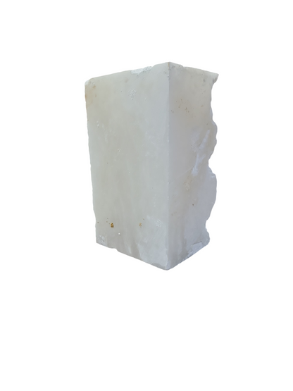 Mario's Italian White Translucent Alabaster Cut Block 41lb 12x6x7 1022