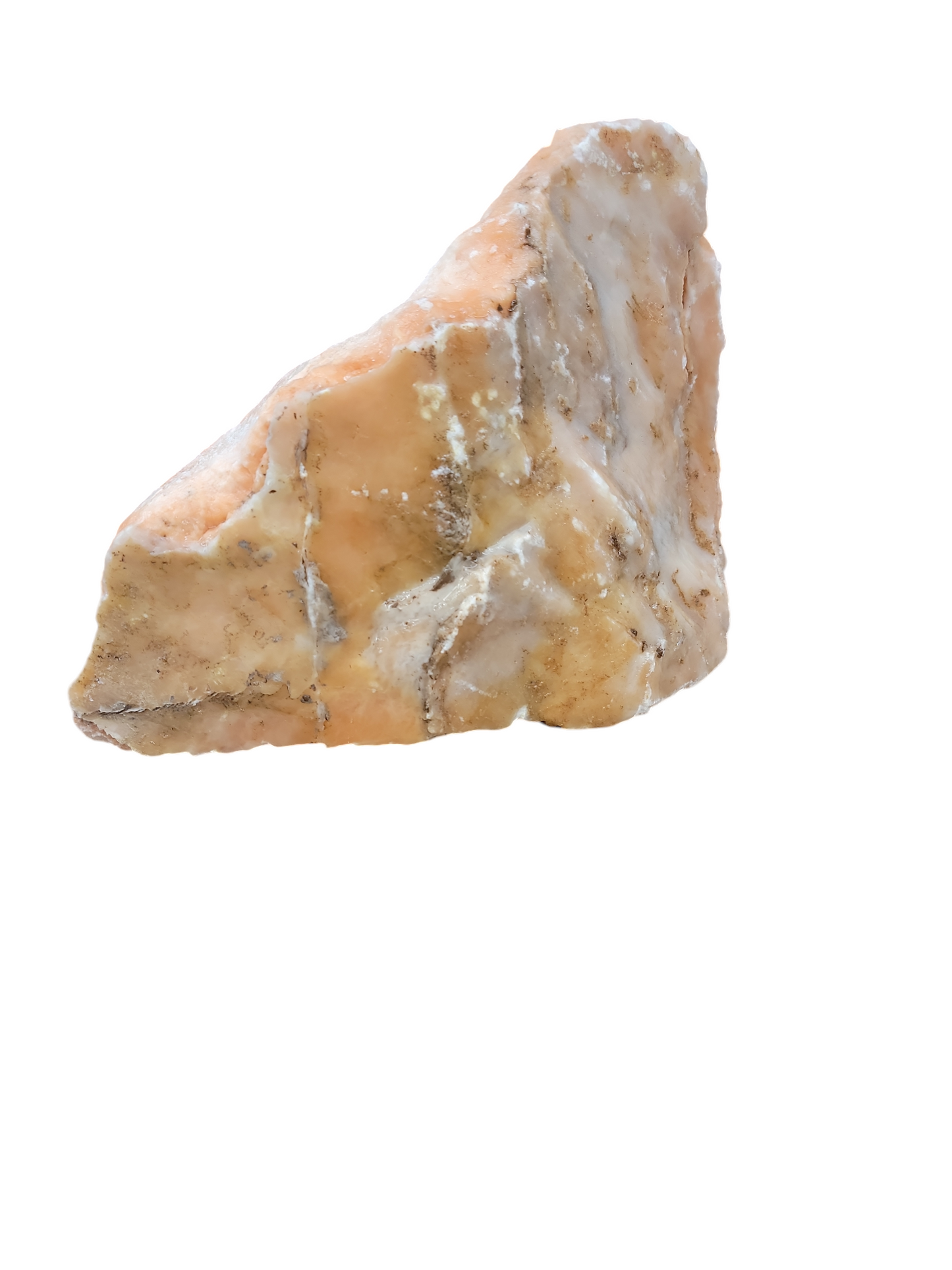 Translucent Peach Alabaster 10lb 10x8.5x3 1038