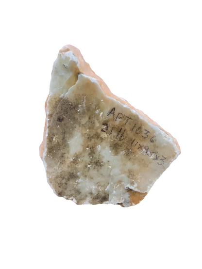 Translucent Peach Alabaster 21lb 11x9.5x3 1036