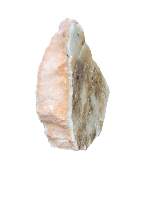 Translucent Peach Alabaster 21lb 11x9.5x3 1036