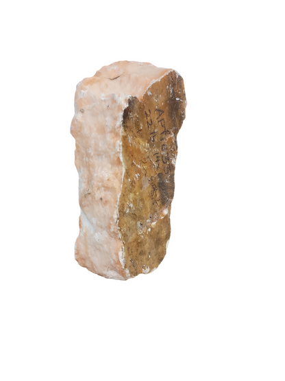 Translucent Peach Alabaster 22lb 14x6.5x5.5 1033