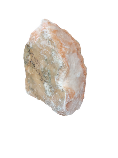 Translucent Peach Alabaster 27lb 11x9x5 1030