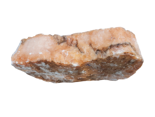 Translucent Peach Alabaster 14lb 11x6.5x3 1048