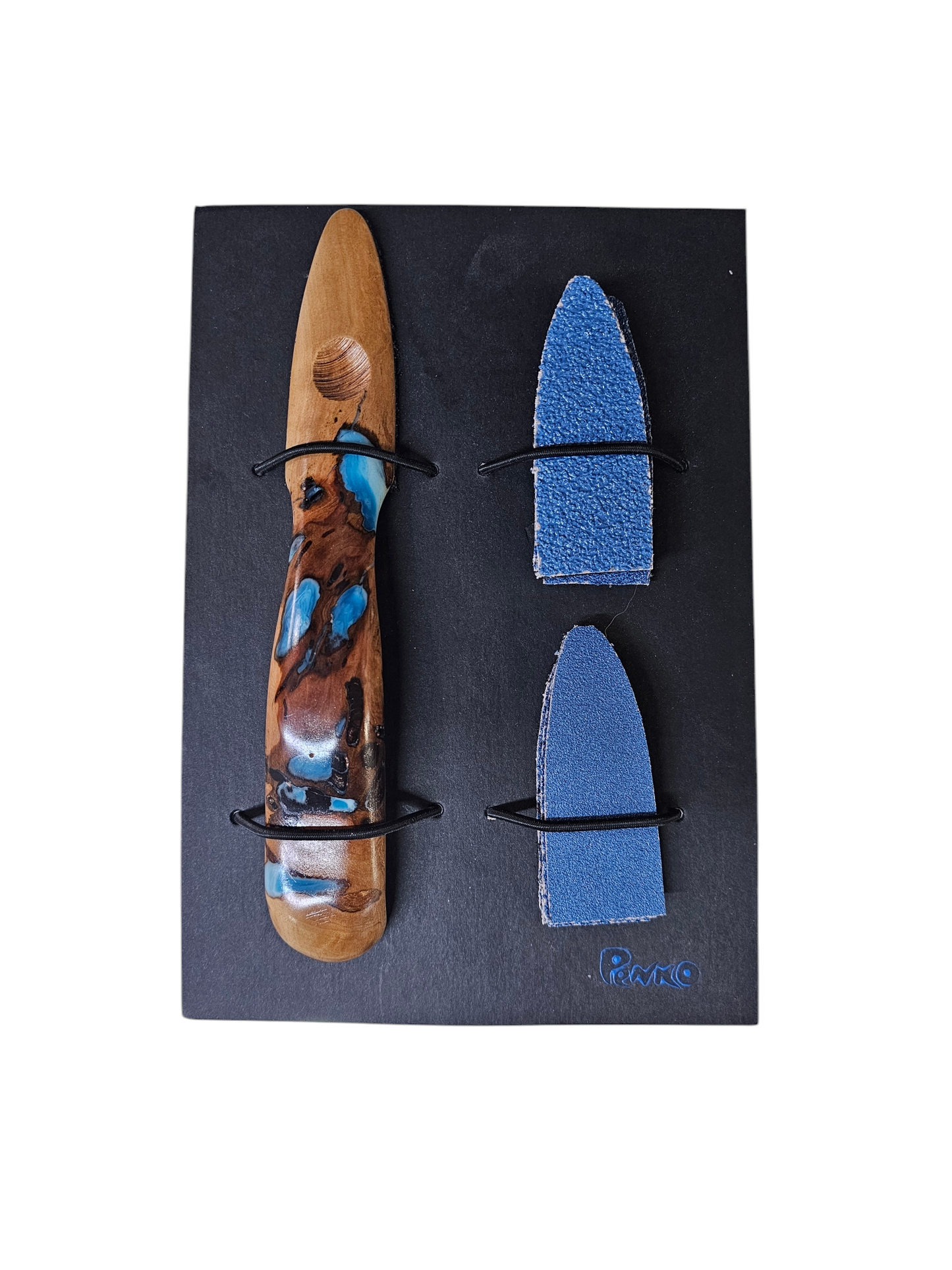 Reza Set Style #4 ZA40/120 Blue Resin Handle