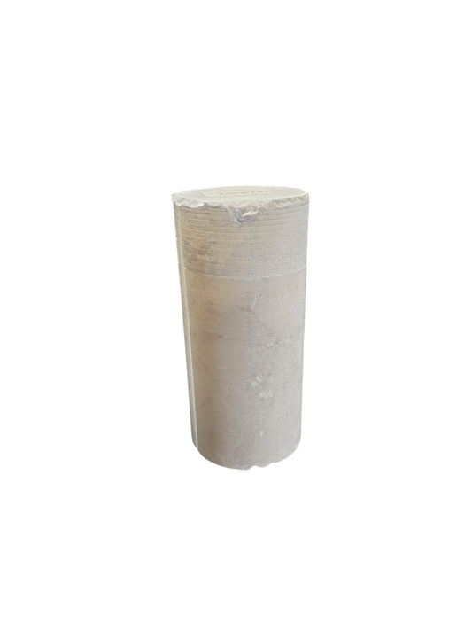 Cilindro de alabastro blanco de 4-3/4" de profundidad x 4" de alto #221007