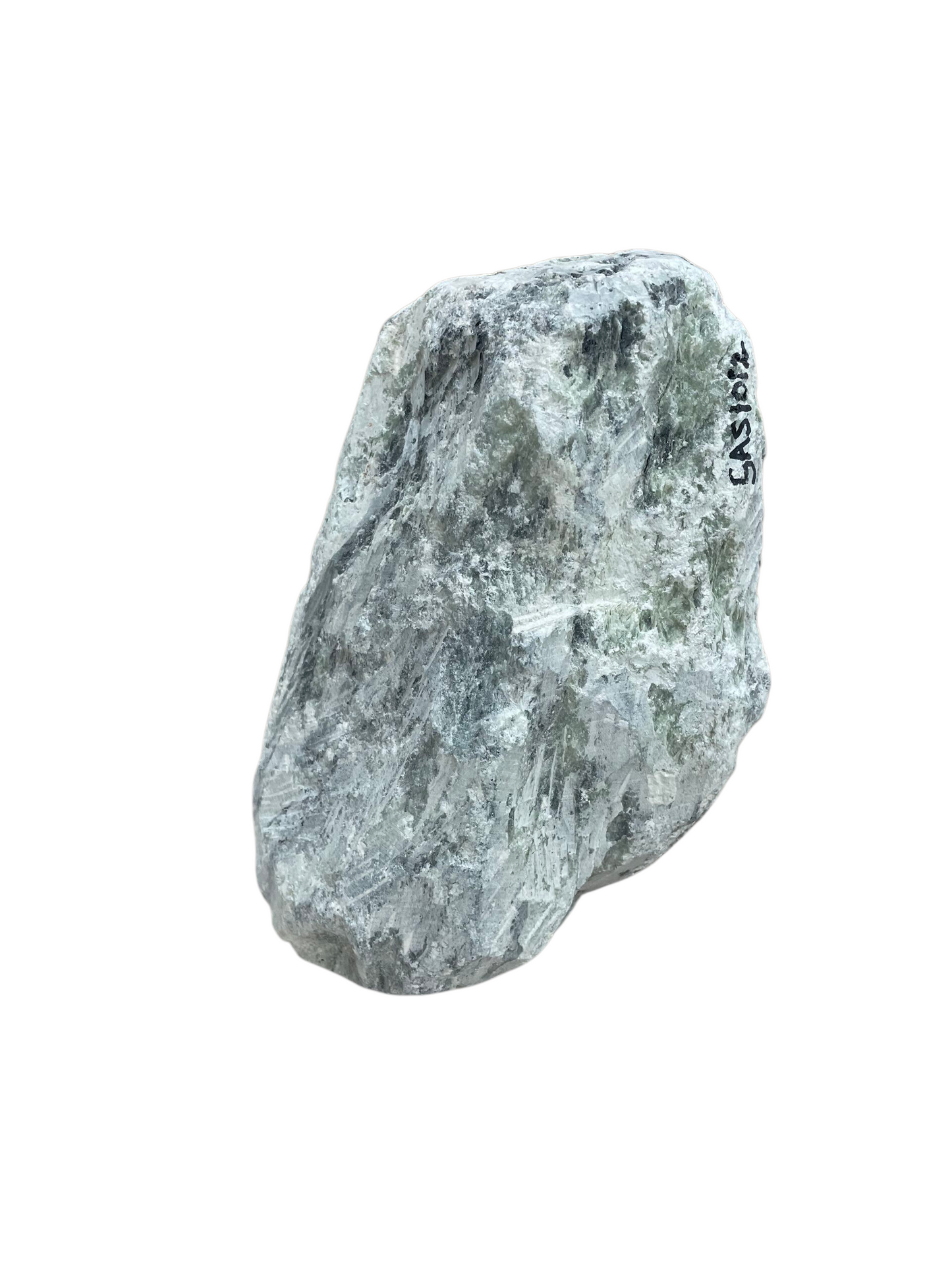 Striped Aqua Soapstone 38lb 11x7x11 SAQ1012