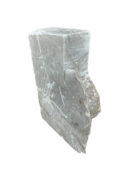Mario's Italian White Translucent Alabaster Slab 43lb 4x4x15 #MWS01001035