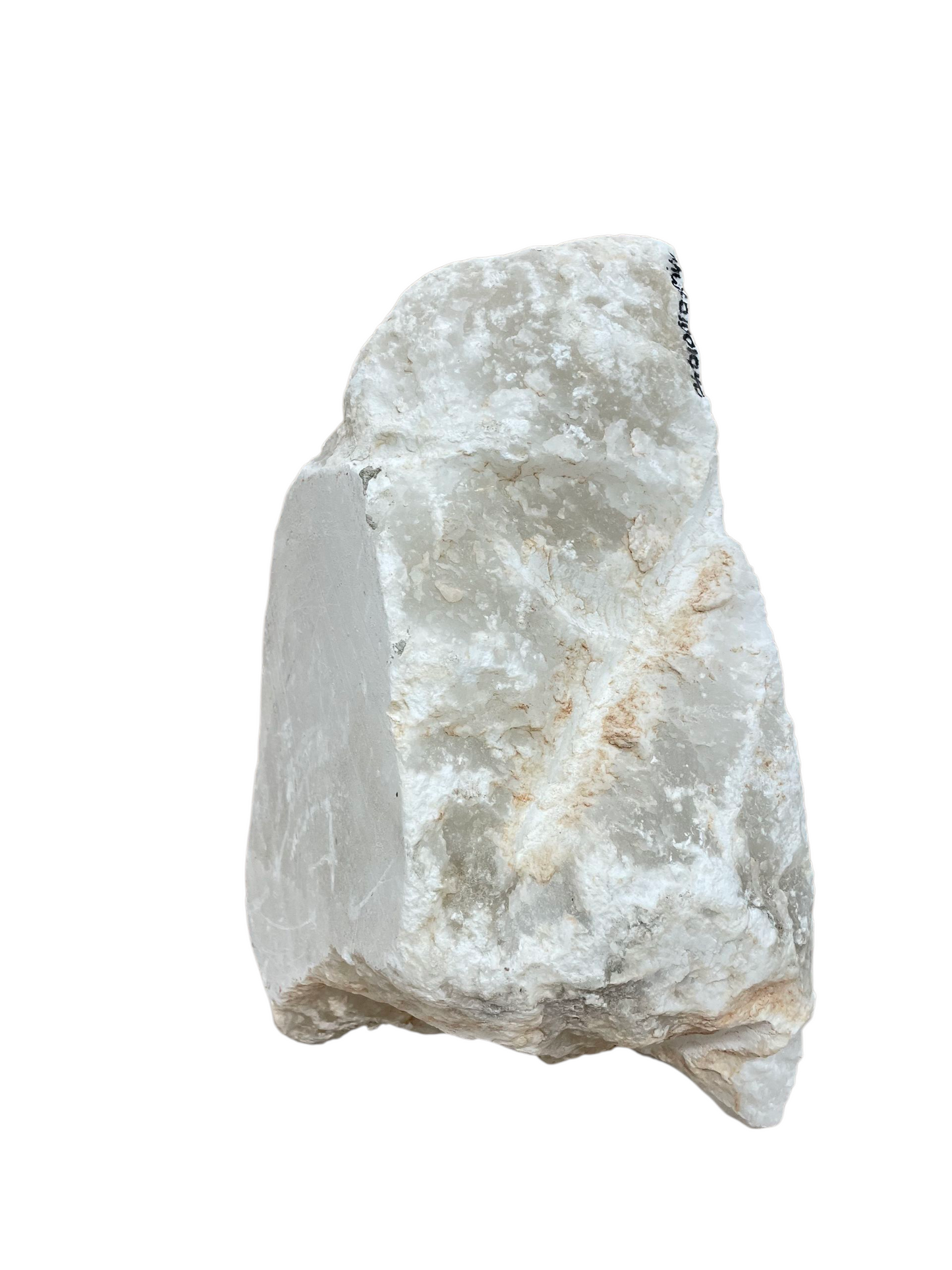 Mario's Italian White Translucent Alabaster Slab 43lb 15x9x6 #MWS01001040