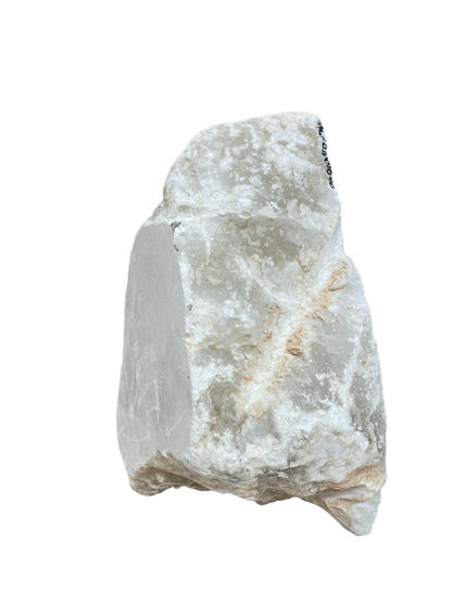 Mario's Italian White Translucent Alabaster Slab 43lb 15x9x6 #MWS01001040