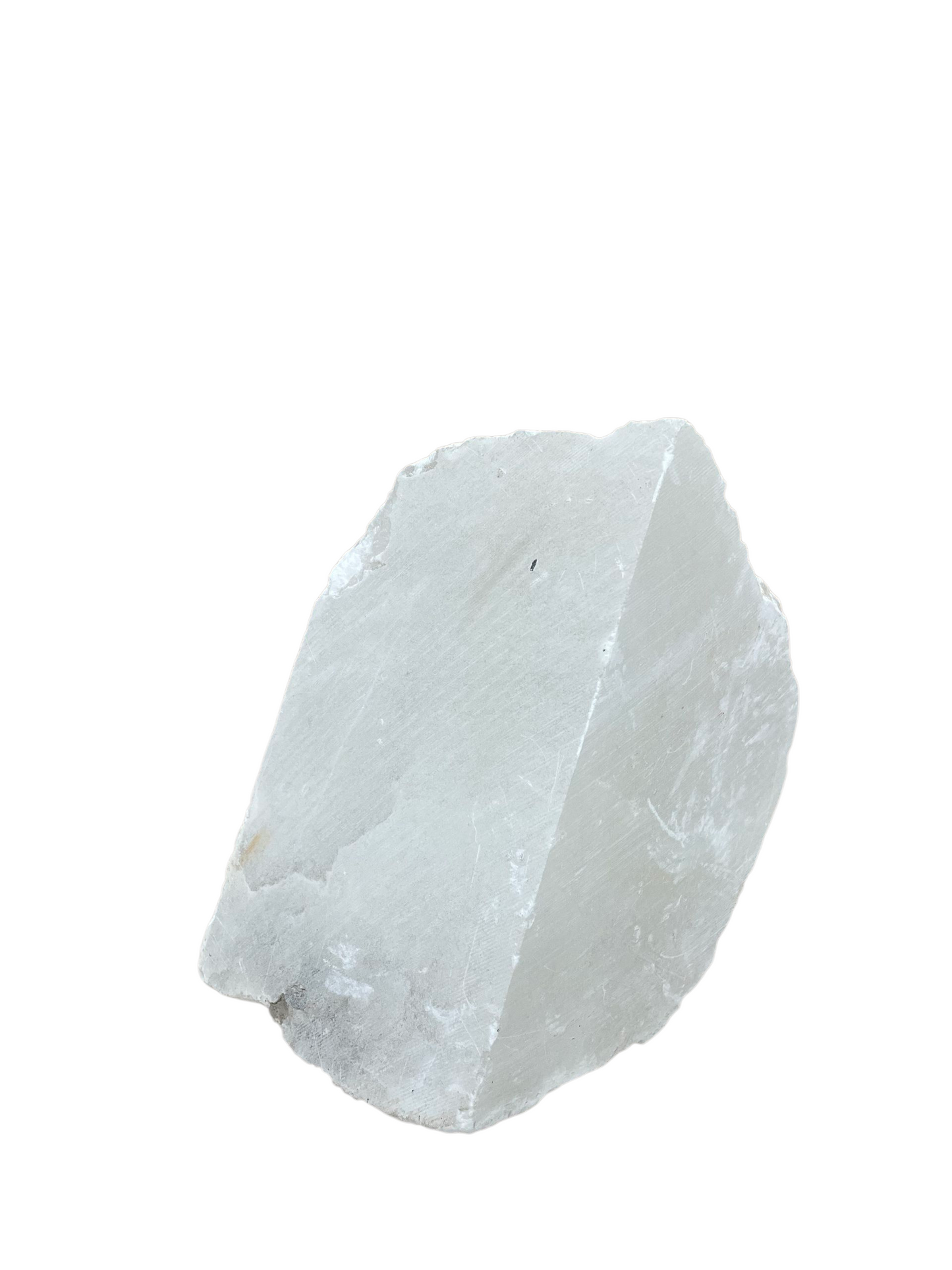 Mario's Italian White Translucent Alabaster Slab 31lb 11x9x6 #MWS01001041