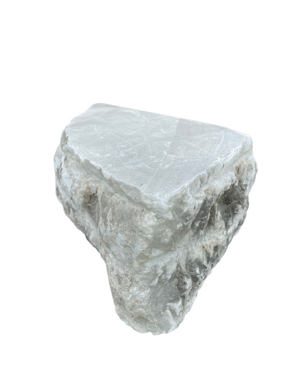 Mario's Italian White Translucent Alabaster Slab 35lb 12x9x6 #MWS01001042