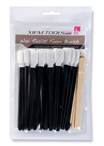 Wax Resist Foam Brushes