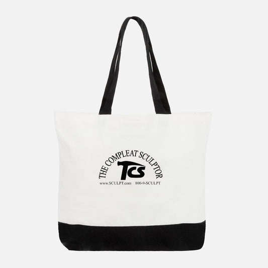 TCS Tote Bag Heavy Duty Two Tone Cotton