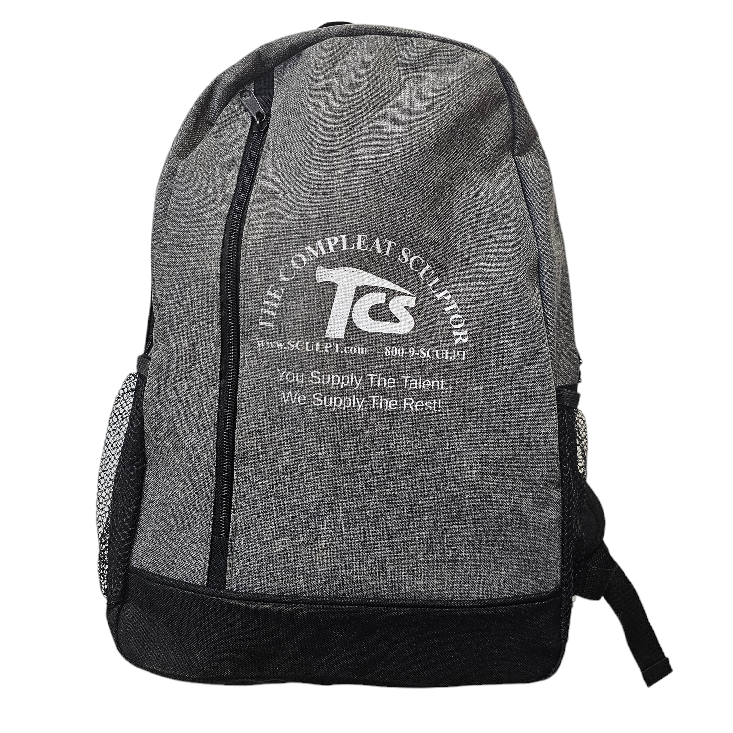 TCS Heather Grey Backpack – The Compleat Sculptor, Inc