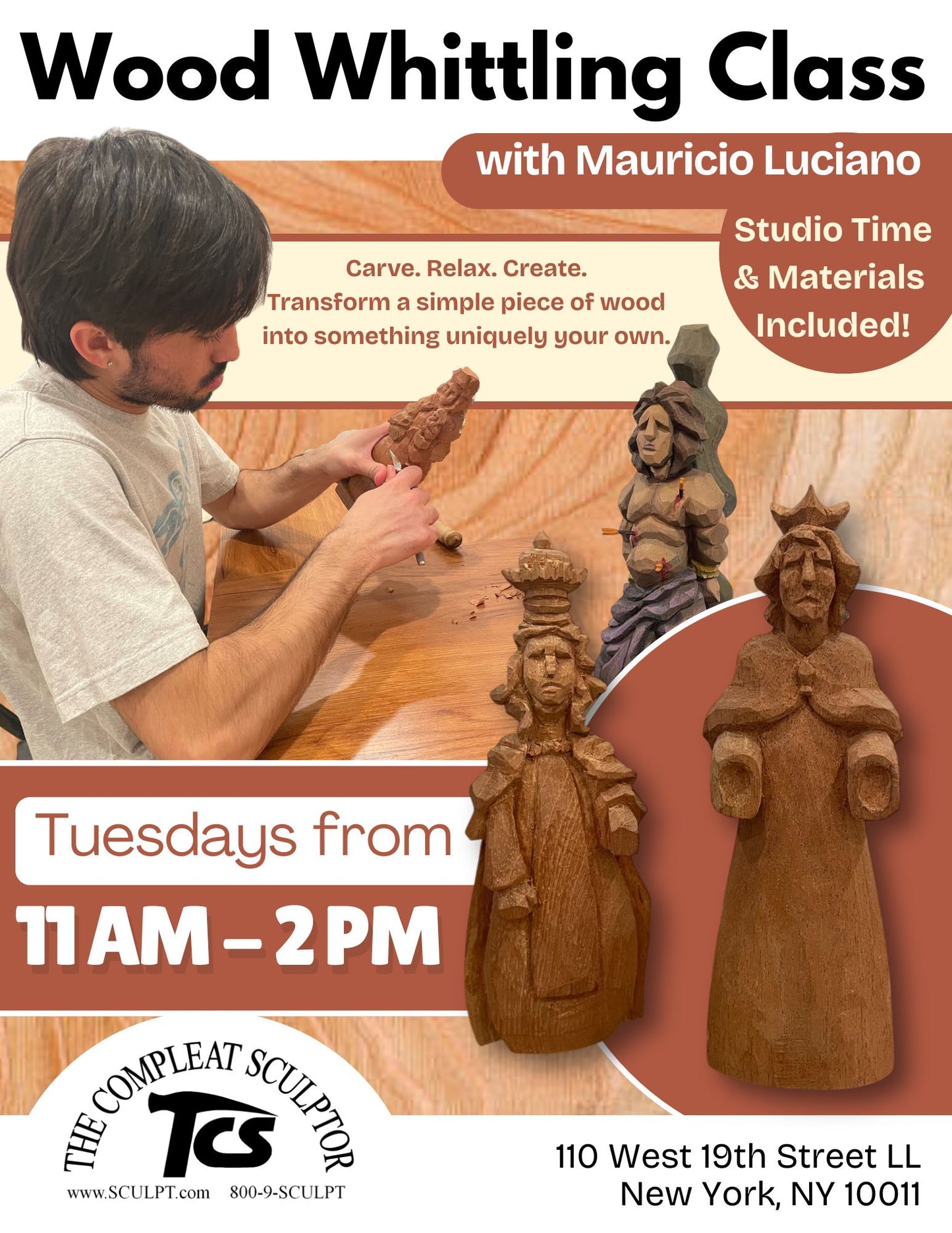 240702 Clase de tallado en piedra: un enfoque basado en habilidades Martes 5:00-8:00 pm julio