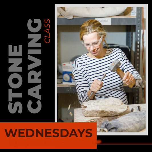 240904 Stone Carving Class Wednesday 4-7pm September 2024