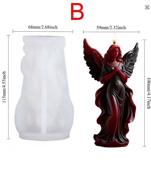 Angel B Silicone Mold 4x2x2