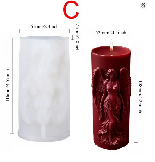 Angel C Silicone Mold 4x2x2