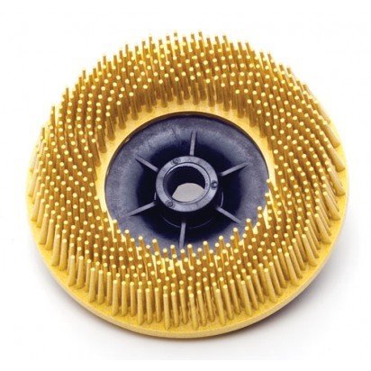 3M Bristle Brush 4.5'' Yellow 80 Grit (5/8'' Arbor for the Angle ...