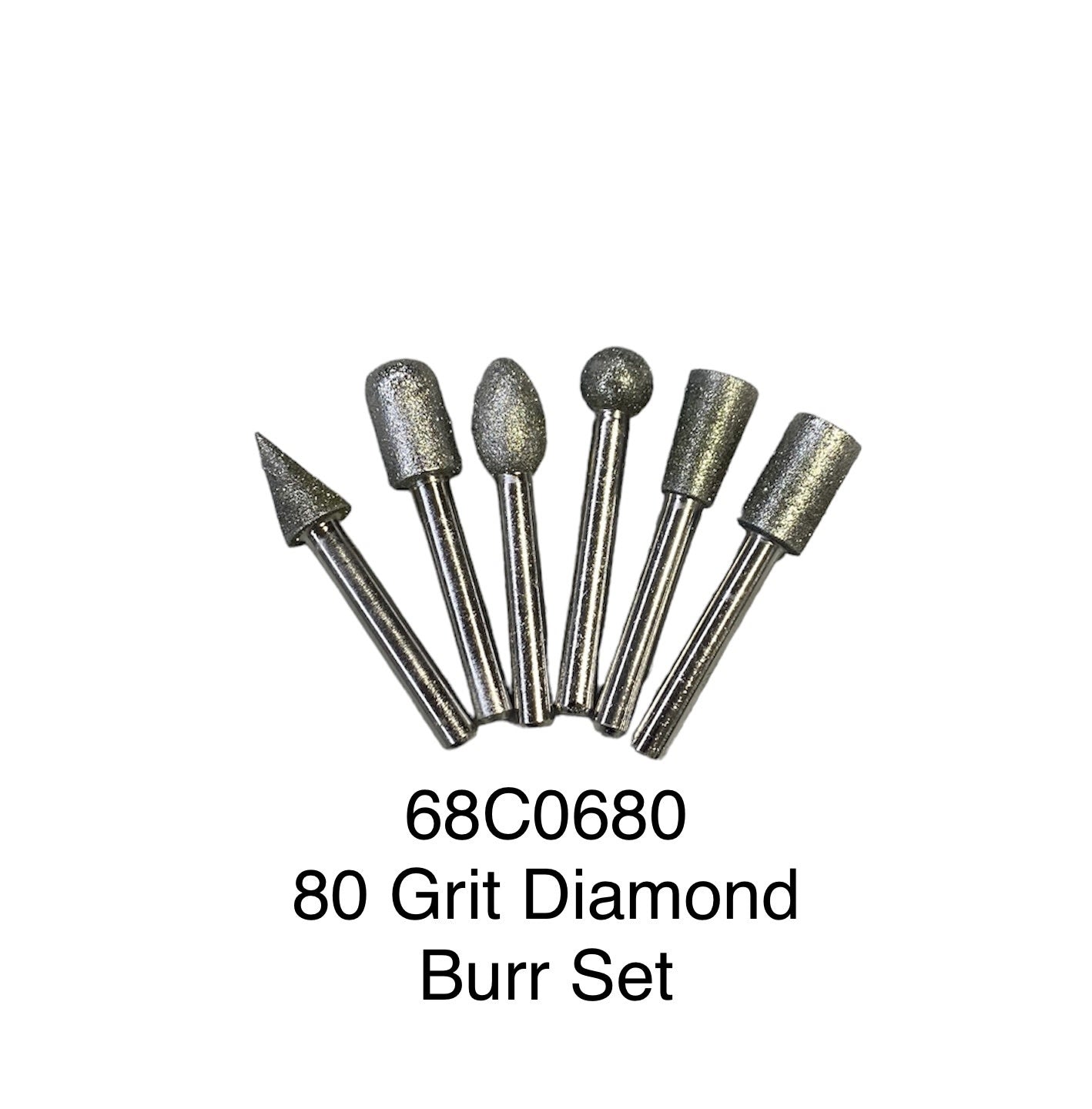 1/4 Set Burr Berlian (80grit)