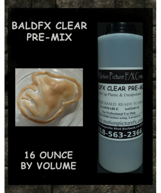 BaldFX Plástico transparente listo para rociar premezclado de vinilo calvo 16 oz