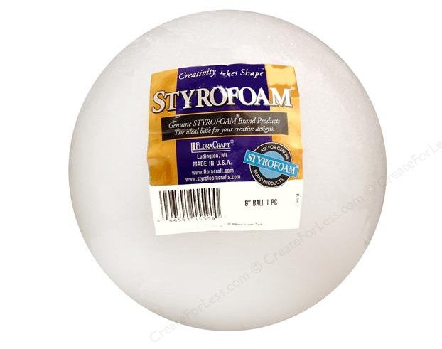 Styrofoam Ball 6''