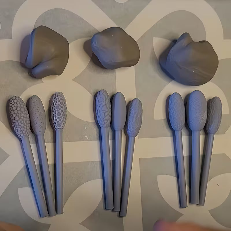Medium Skin & Creature Texture Stick Tool Set of 9