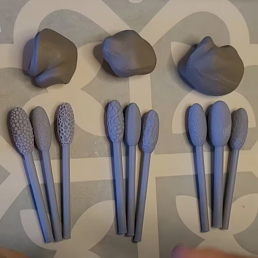 Medium Skin & Creature Texture Stick Tool Set of 9