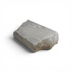 Mario's Italian White Translucent Alabaster Cut Block 3lb 6x3.25x2