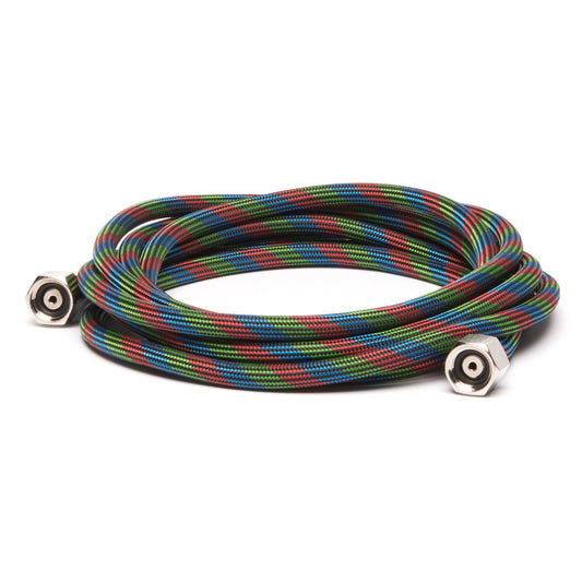 10' Braided Nylon Air Hose with Two 1/4" Fittings