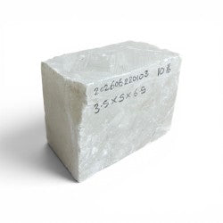 Mario's Italian White Translucent Alabaster Cut Block 10lb 3.5x5x6.5