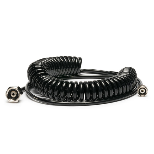 10' Cobra Coil Airbrush Hose with Iwata Airbrush Fitting and 1/4" Compressor Fitting