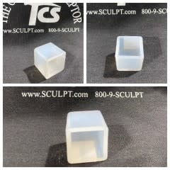 Molde de silicona de cubo de 0,5 pulgadas