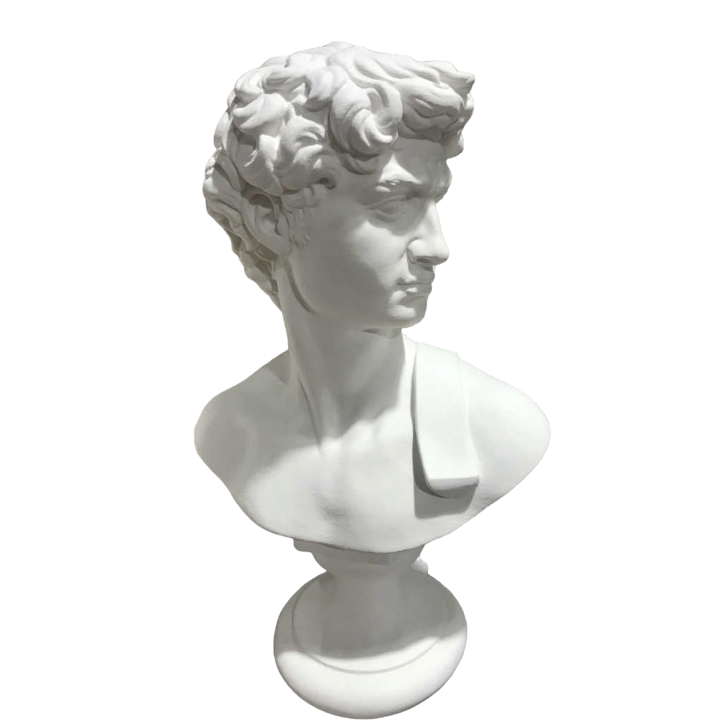 David Plaster Bust