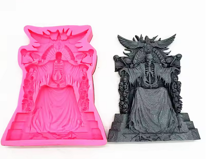 Death Throne Silicone Mold 7x5x3/4