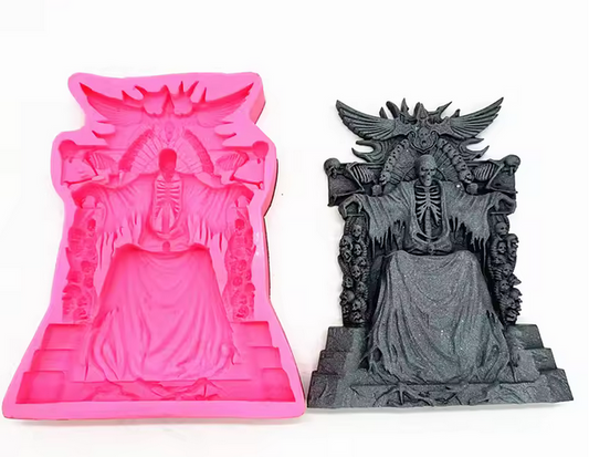 Death Throne Silicone Mold 7x5x3/4