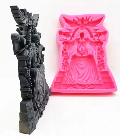 Death Throne Silicone Mold 7x5x3/4