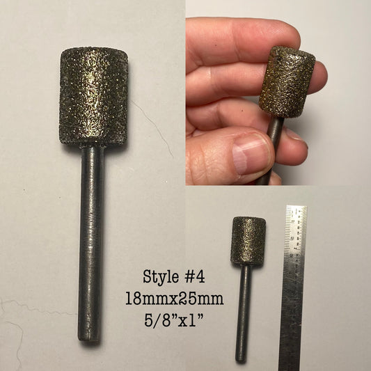 Diamond Burr #03 Cylinder 5/8x1" (18x25mm) 1/4" Shaft