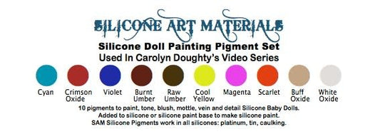 Juego de pigmentos para pintura de muñecas de silicona, 7 ml, 10 piezas