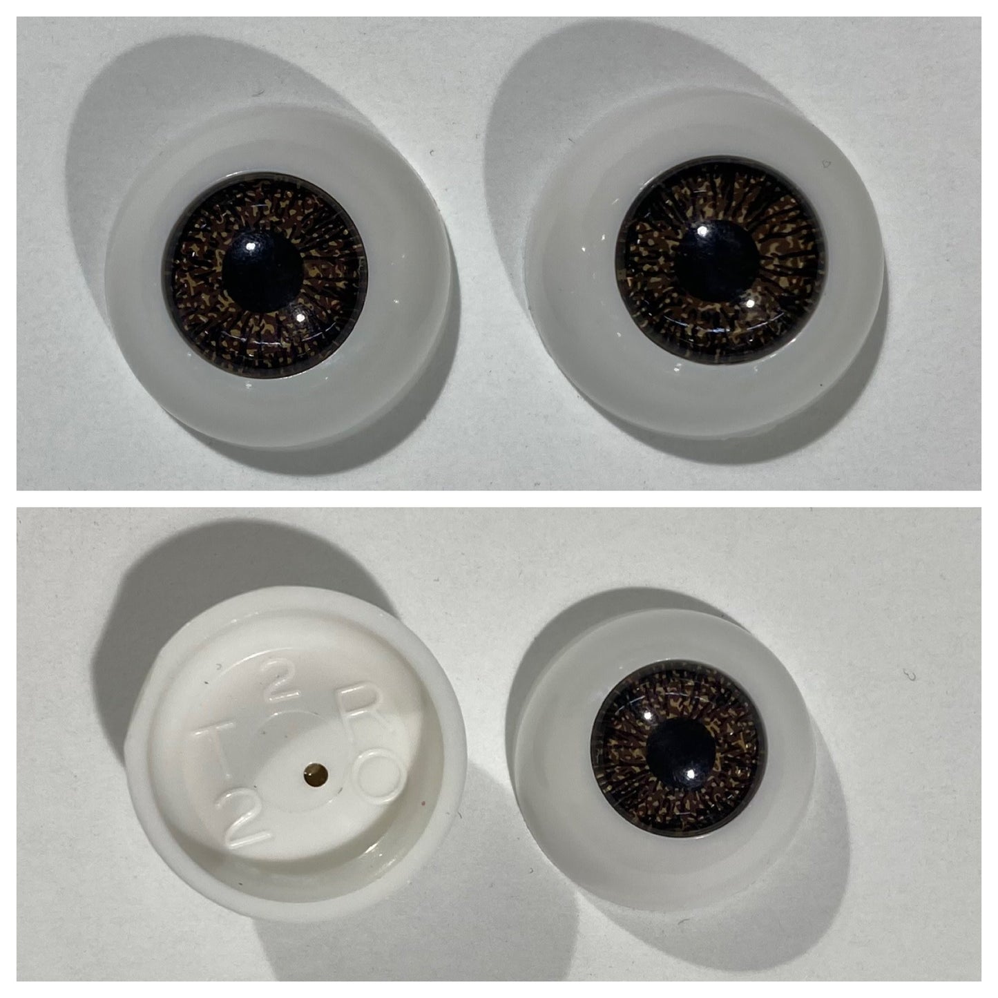 Acrylic Eyes 20mm Brown (Pair)